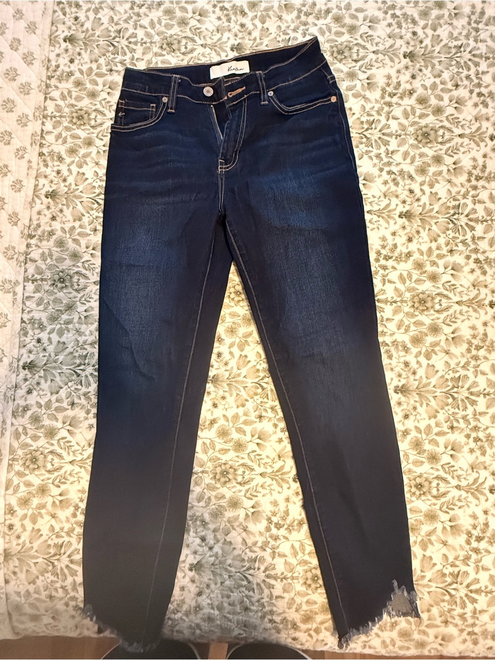 Kancan Women's Dark Indigo Skinny Jeans